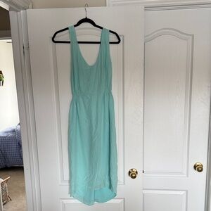 Aritzia Mint High-Low Sleeveless Dress